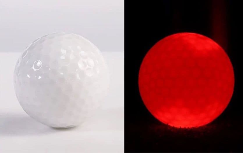 ゴルフ用品 夜間対応発光ゴルフボール練習用