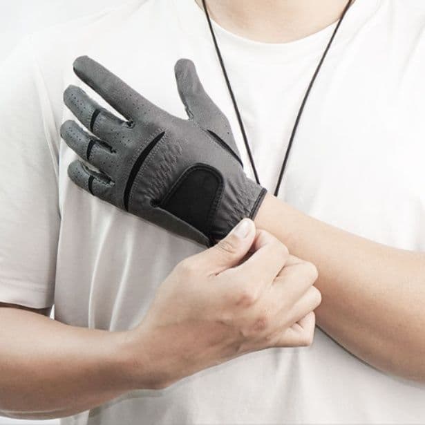 ゴルフ用品 全天候型両手用合成皮革グローブ