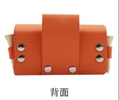 ゴルフ用品 本革製ベルトループ付きツーボールケース
