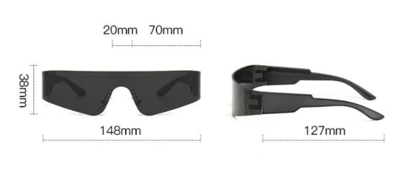 ゴルフ用品 大型一枚レンズ型スポーツサングラス