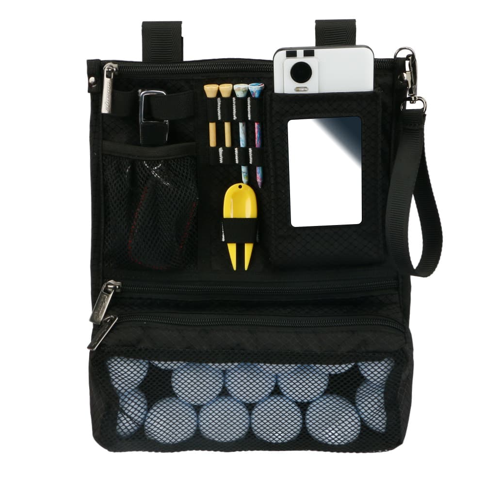 ゴルフ用品 多機能収納付きゴルフラウンドポーチ